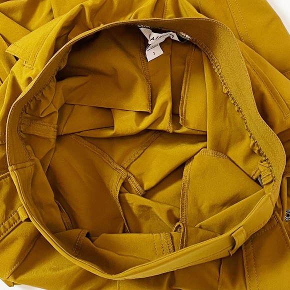 SOLD Athleta Vienna High-Rise Straight Leg Cargo Pant Brass Yellow Gold 2 - Picture 7 of 9